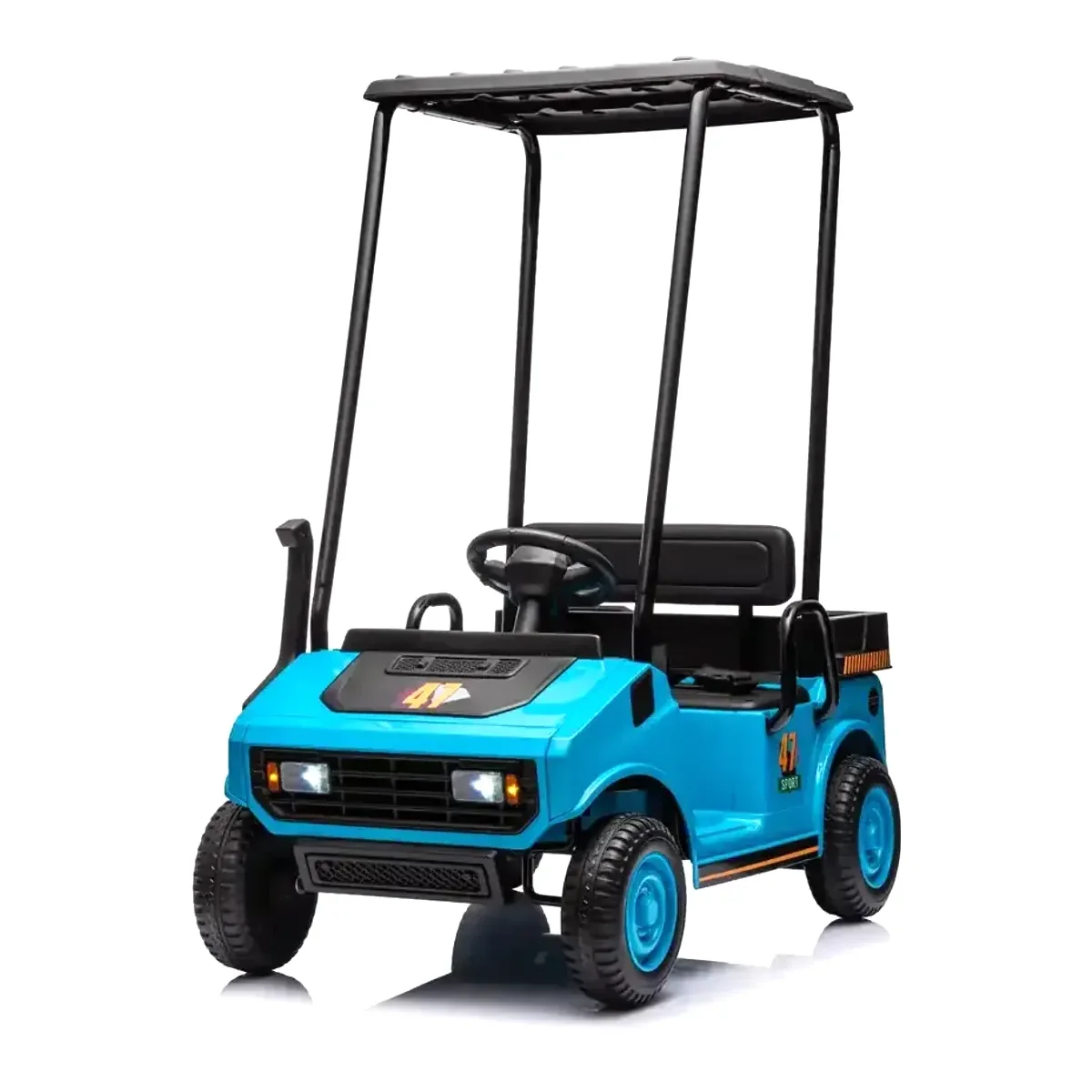 Kids 24V Electric Golf Cart Ride-On with Canopy - image 1