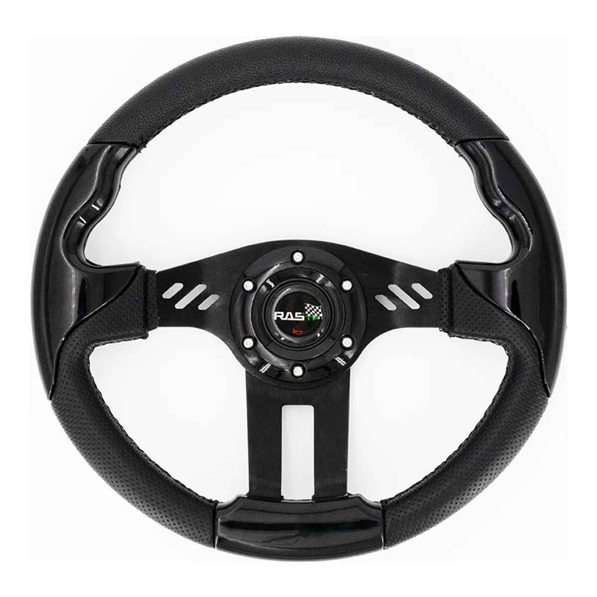 Sports Steering Wheel Black Apex for Golf Carts - image 1