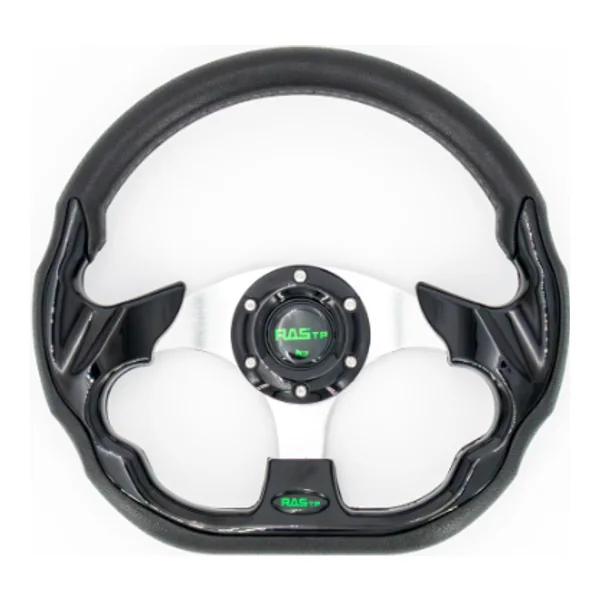 Sports Steering Wheel Black Rally for Golf Carts