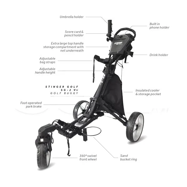 Stinger SG-2 V2 Golf Push Buggy - view 2