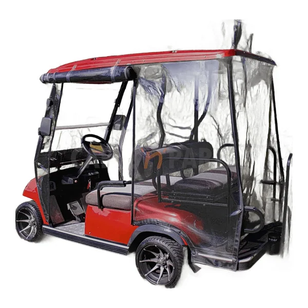 Used 2013 ECAR Martinique 4 Seat Red Golf Cart - view 2