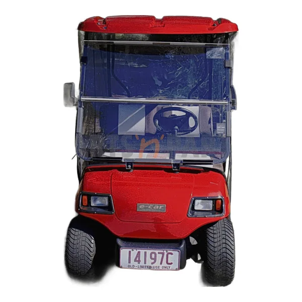Used 2013 ECAR Martinique 4 Seat Red Golf Cart - view 3
