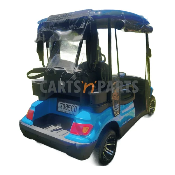 Used 2017 ECAR 627 2 Seat Electric Blue Golf Cart - view 3