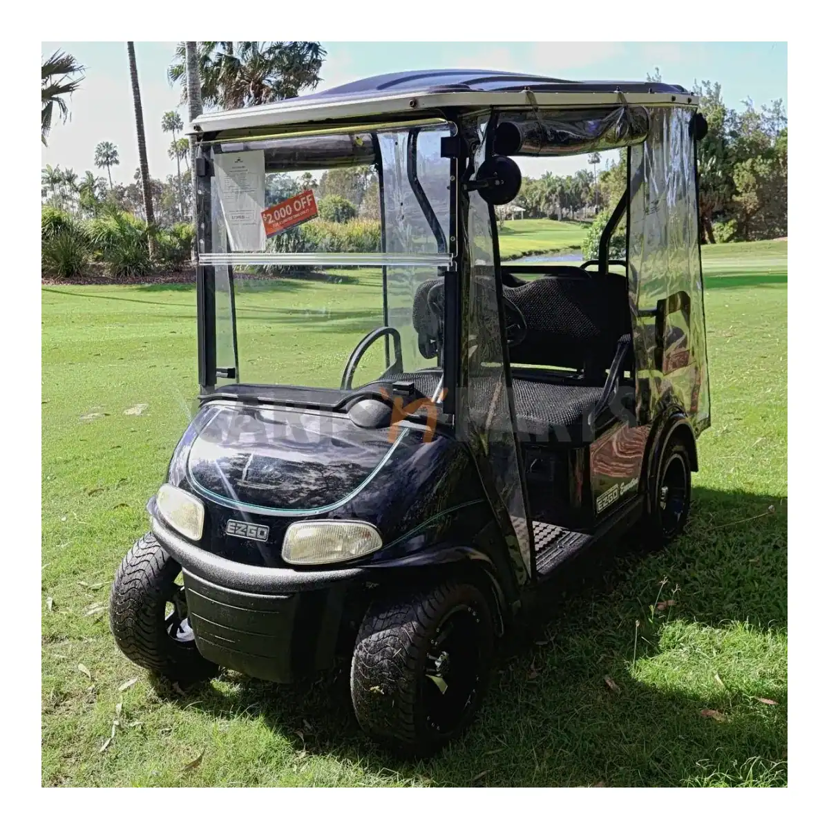 Used 2017 EZGO RXV 4 Seat Black Golf Cart - image 1