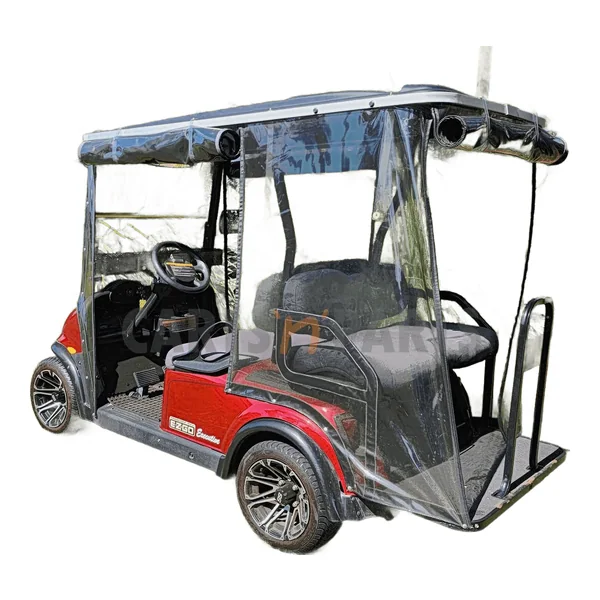 Used 2018 EZGO RXV 4 Seat Red Golf Cart - view 4