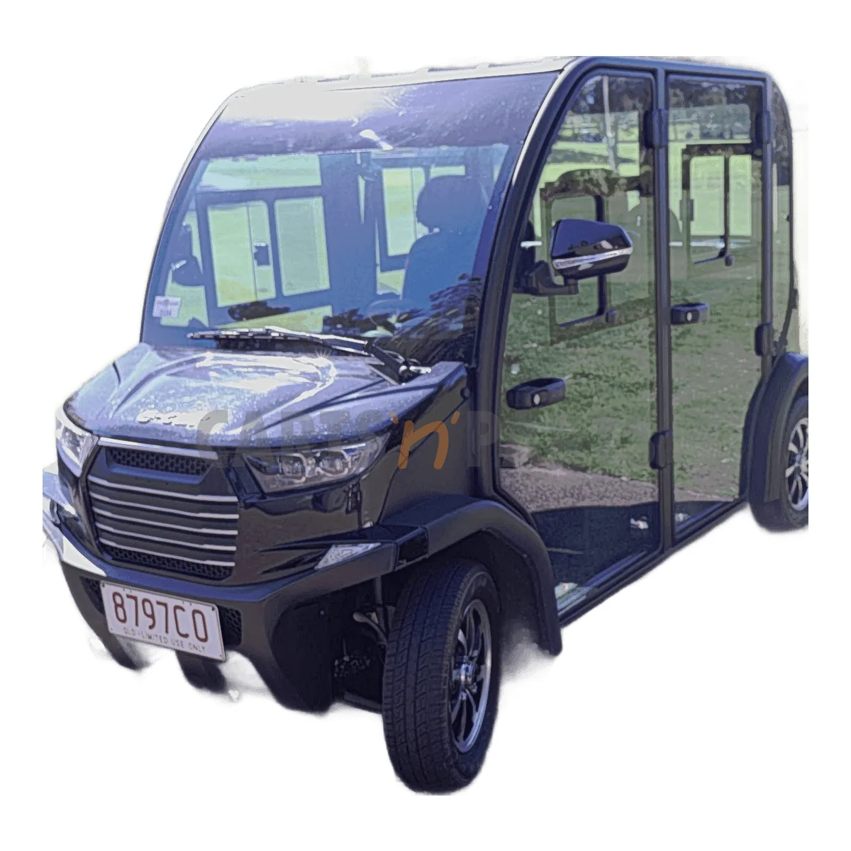 Used 2022 ECAR SDB 4 Seat Black Golf Cart - image 1
