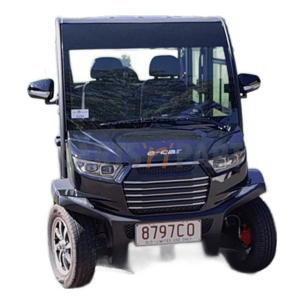 Used 2022 ECAR SDB 4 Seat Black Golf Cart - view 2