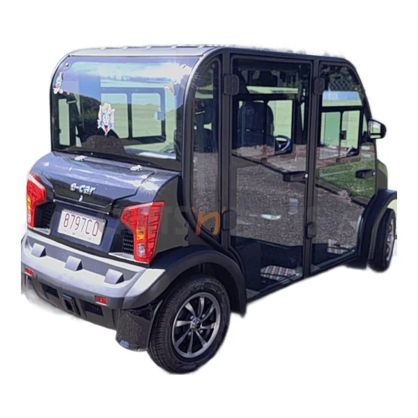 Used 2022 ECAR SDB 4 Seat Black Golf Cart - view 3